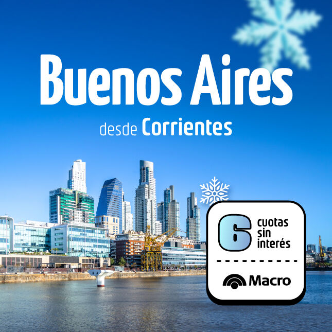 pasajes a Buenos Aires desde Corrientes